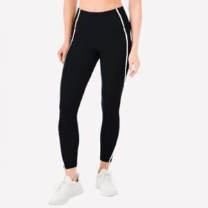 Almost Brand New “All in Motion” Black Leggings w/ White Stripe size W/M. 7/8
